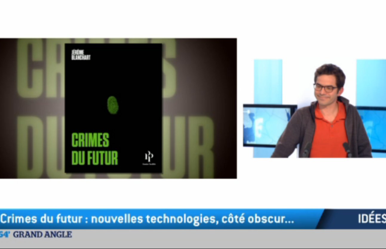 Jérôme Blanchart à l’antenne de TV5 Monde et de la RTS pour ’Crimes du futur’