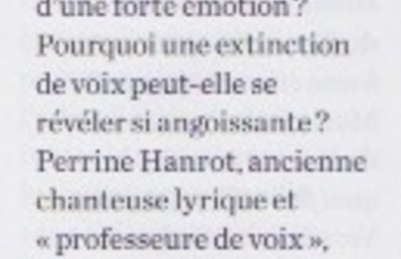 Perrine Hanrot sur RFI et dans Psychologies Magazine