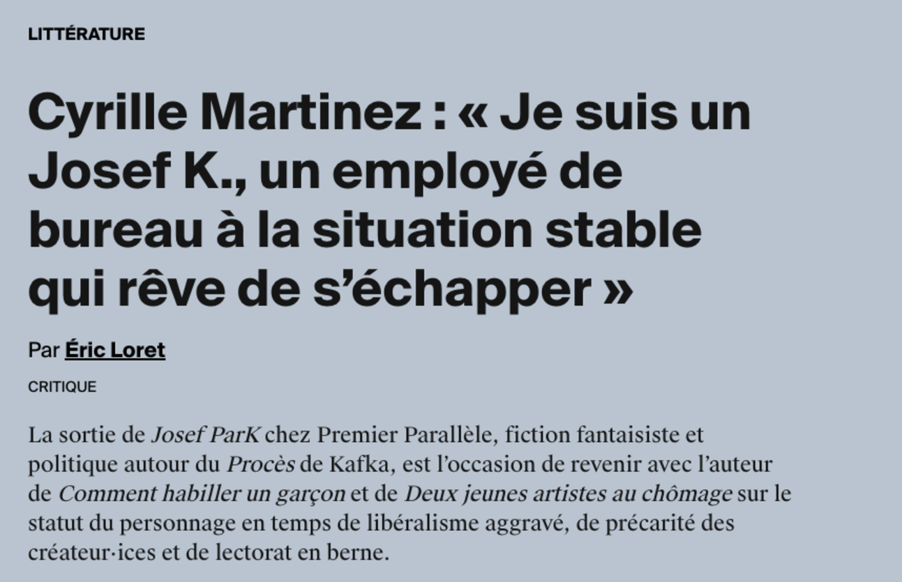 DANS LA PRESSE